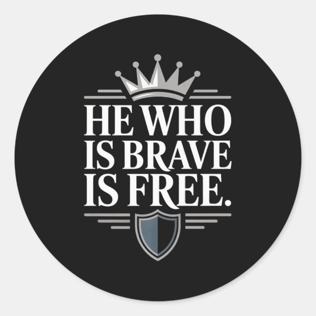 Mens Stoic Philosoper Quote Motivational Stoicism  Classic Round Sticker (Front)