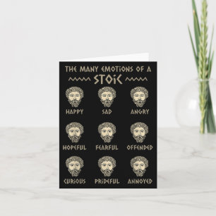 Mens Stoicism Quote Marcus Aurelius Philosophy Fun Card