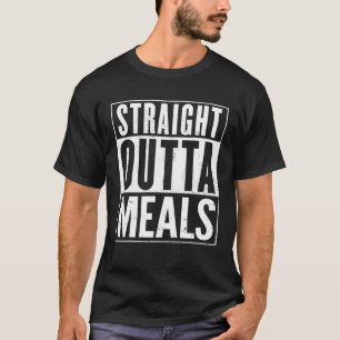 Mens Straight Outta Meals Distressed Vintage Funny T-Shirt