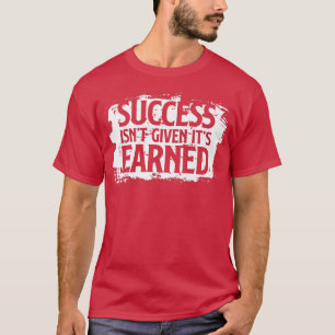 Mens Strongman motivation success powerlifting T-Shirt