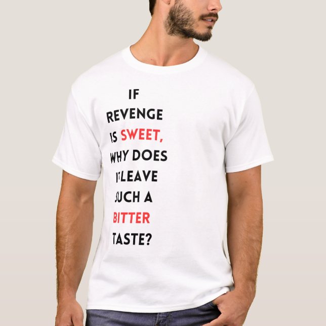 Men's Stylish Thought-provoking T-Shirt (Front)