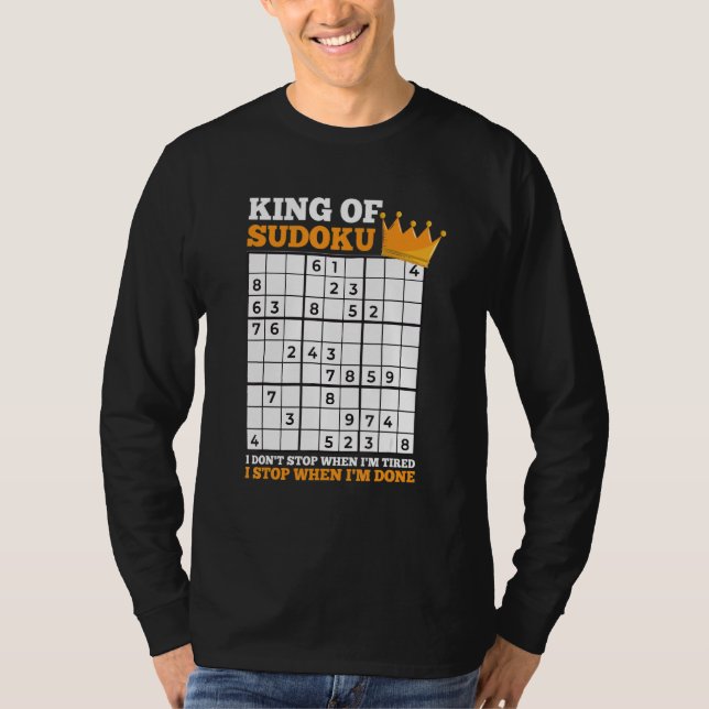 Mens Sudoku Puzzle Solving For A Sudoku Master T-Shirt (Front)