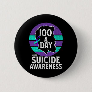 Men's Suicide Awareness Design Men's Mental Health 6 Cm Round Badge