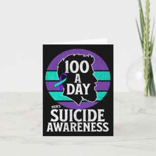 Men's Suicide Awareness Design Men's Mental Health Card