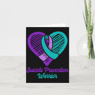 Mens Suicide Prevention Warrior Dress Purple And Card