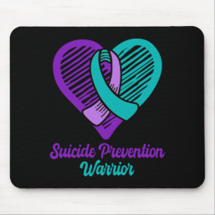 Mens Suicide Prevention Warrior Dress Purple And Mouse Pad
