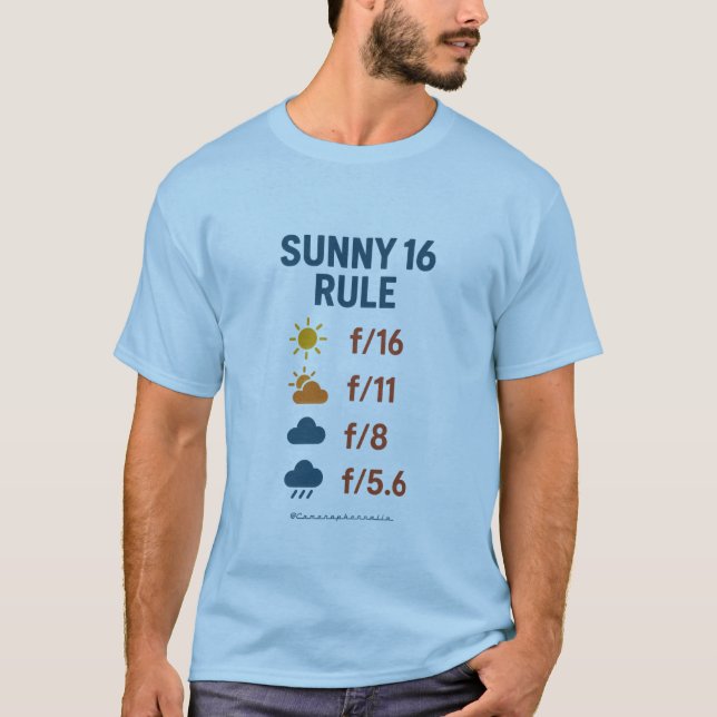 Mens Sunny 16 Rule T-Shirt (Front)