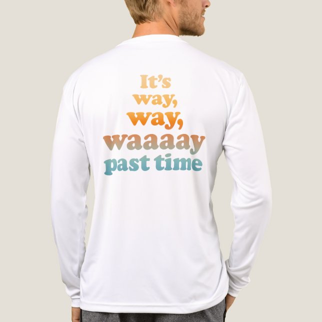 Men's Sunset 47 Long-Sleeve T-Shirt, Version 2 Tri-Blend Shirt (Back)