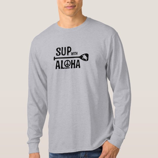 Men's SUP with Aloha Long Sleeve Tee (Front)