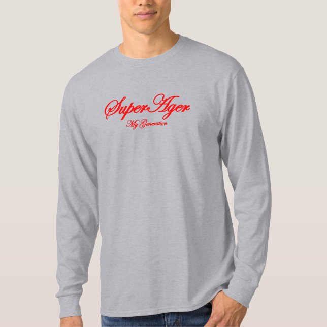 Men's SUPER AGER Long Sleeve T-Shirt (Front)