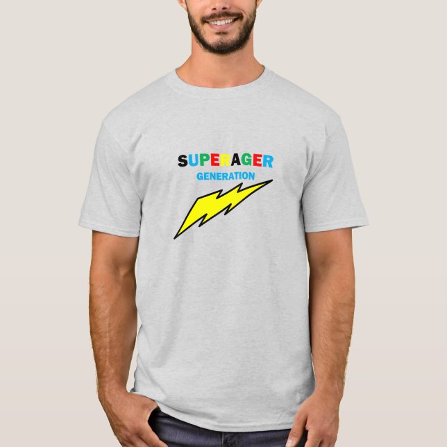 Men's SuperAger Ringer T-shirt (Front)