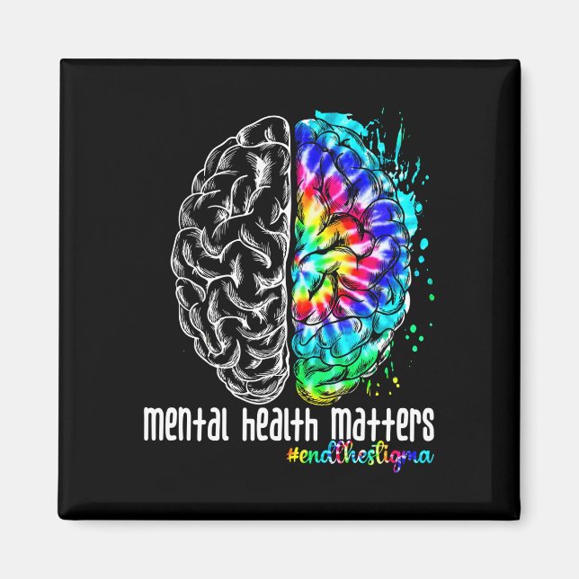 Mens support mental health end the stigma magnet (Front)