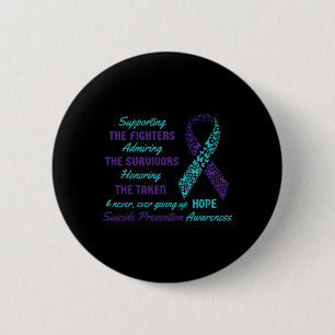 Mens Support Quotes Awareness Mental Health 6 Cm Round Badge