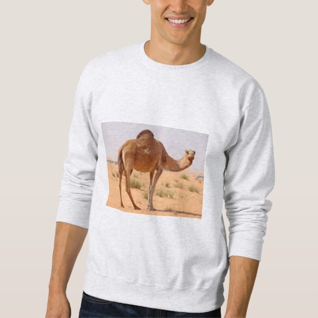 Men's  Sweatshirt  ash  I  LOVE  SAHARA (Front)