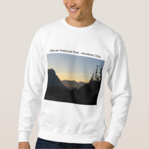 Men's Sweatshirt Glacier National Park Sunrise