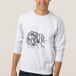 MEN'S SWEATSHIRT - RESTING DOG