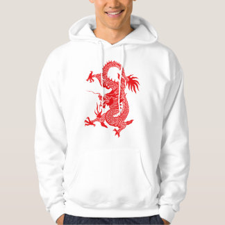 Men's sweatshirt with dragon totem pattern