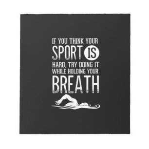 Mens Swim Swimmer Swimming Sport Practice Notepad