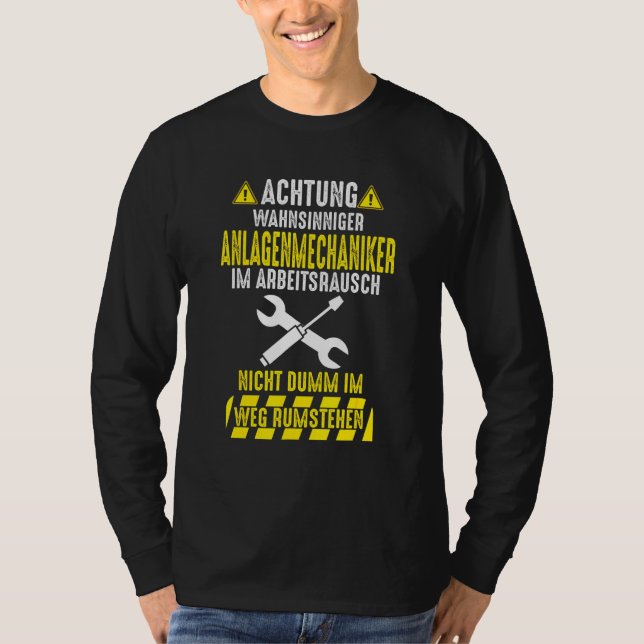 Mens System Mechanics Heating Builder Installers T-Shirt (Front)