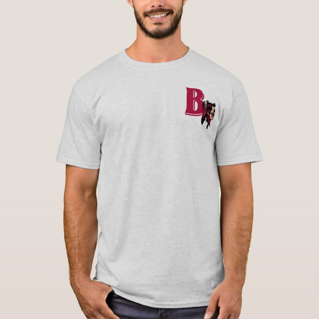 Men's T-Shirt:  Bethel Braves - logo ONLY (20101) T-Shirt (Front)