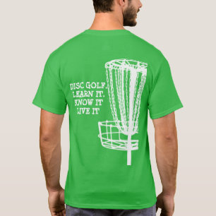 Mens T shirt disc, learn it, know it