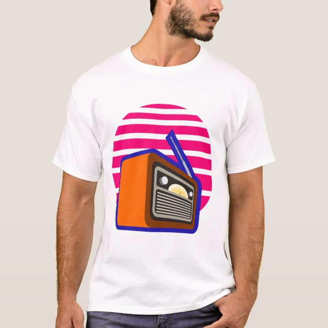 Men's T-Shirt Retro Radio (Front)