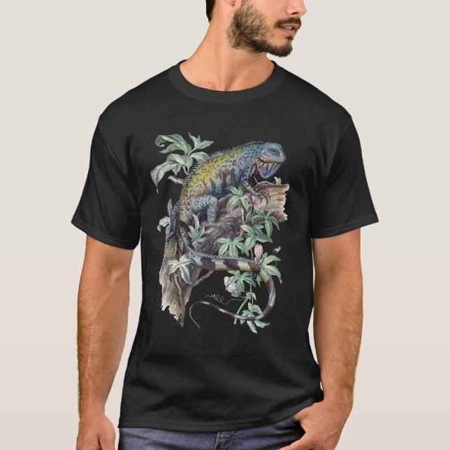 Men's T-Shirt - Vintage Iguana (Front)