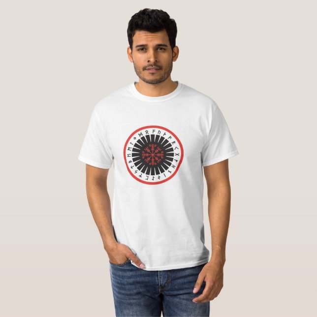 men's T-shirt, white with centre emblem T-Shirt (Front Full)