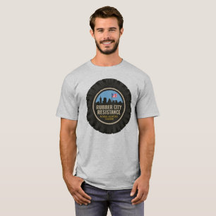 Men's t-shirt with NEW Rubber City Resistance logo