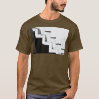 Men's T-Shirts Abstract Stair Design HAMbWG