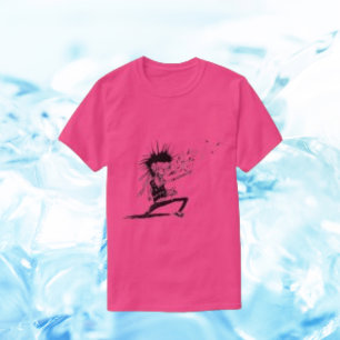 Men's T Shirts Zombie Undead Monster Pop Art Pink