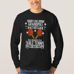 Mens  Table Tennis Grandpa Ping Pong T-Shirt