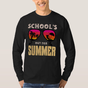 Mens Teacher Summer Kids Last Day of Schools Out F T-Shirt
