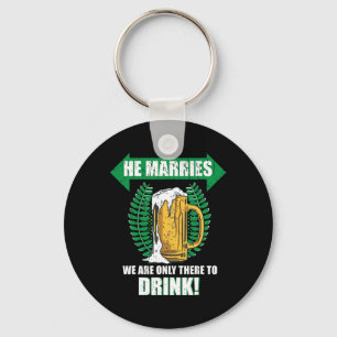 Mens Team Groom Stag Party Beer Men  Key Ring
