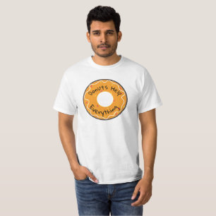 Mens Tee Doughnuts Help Everything