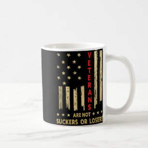 Mens Tee Shirts Veterans Are Not Losers Or Suckers Coffee Mug
