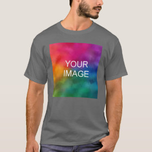 Men's Tees Dark Grey Add Your Image Logo Here