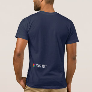 Mens Template Tee Shirt Bella Canvas Back Print