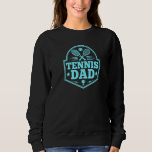Mens Tennis Dad Retro Style Tennis Player Christma Sweatshirt