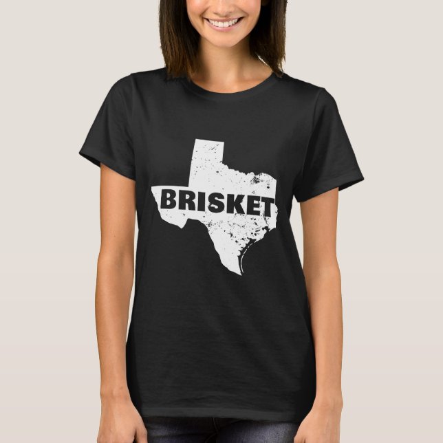 Mens texas brisket map performance  T-Shirt (Front)