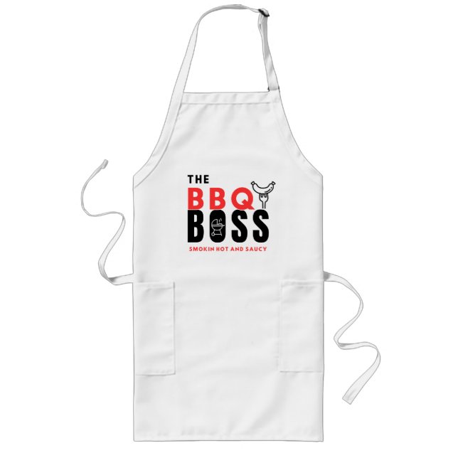 Men's The BBQ Boss Long Apron (Front)