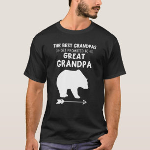 Mens The Best Grandpas Get Promoted To Great Grand T-Shirt