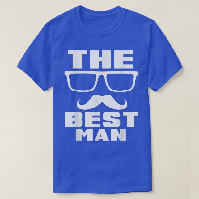 Mens The Best Man Bachelor Party  T-Shirt (Design Front)