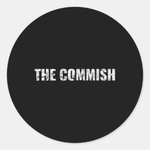 Mens The Commish Shirt - Fantasy Football Commissi Classic Round Sticker