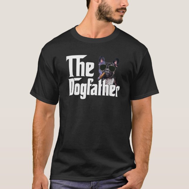 Mens The Dogfather French Bulldog Funny Dog Owner T-Shirt (Front)