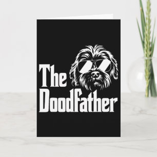 Mens The Doodfather Goldendoodle Dog Doodle Dad Fa Card