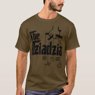 Mens The Dziadzia Polish Grandfather Baby Shower  T-Shirt