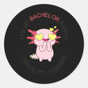 Mens The Groom Squad Bachelor Party Wedding I Haxo Classic Round Sticker