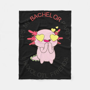 Mens The Groom Squad Bachelor Party Wedding I Haxo Fleece Blanket