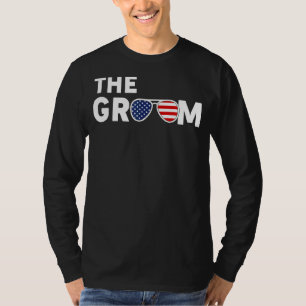 Mens The Groom Wedding  Bachelor Party Fiance Husb T-Shirt